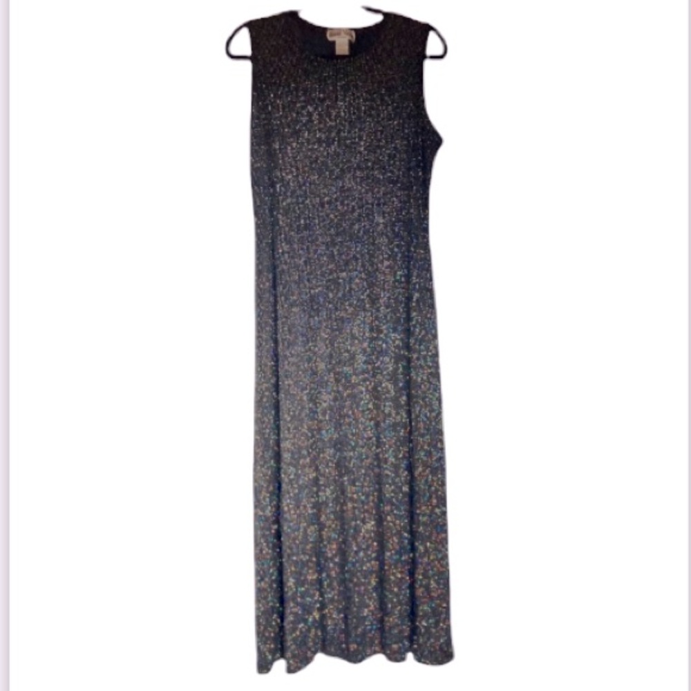 Vintage Ronni Nicole Sleeveless Metallic Gown